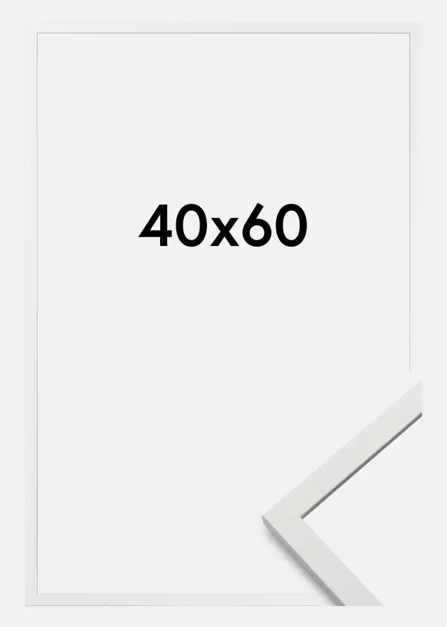 Rám Edsbyn Akrylové sklo Bílá 40x60 cm