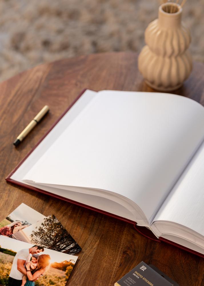 Classico Album Cervená - 30x33 cm (100 Bílá Strany / 50 listů)