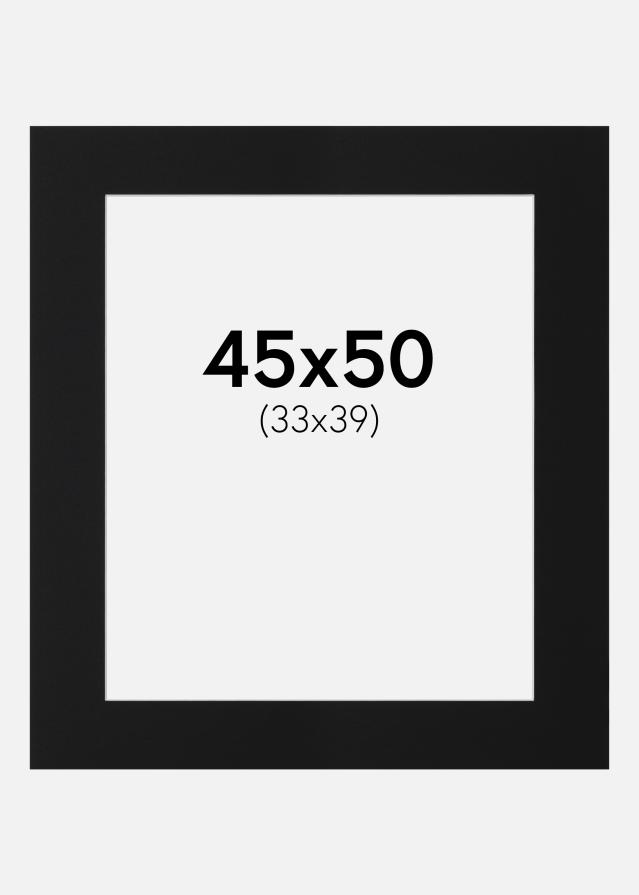 Pasparta Černý Standard (Bílé Jádro) 45x50 cm (33x39)