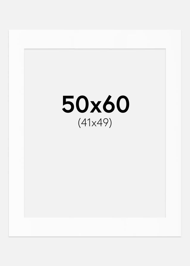 Pasparta Bílý Standard (Bílé Jádro) 50x60 cm (41x49)