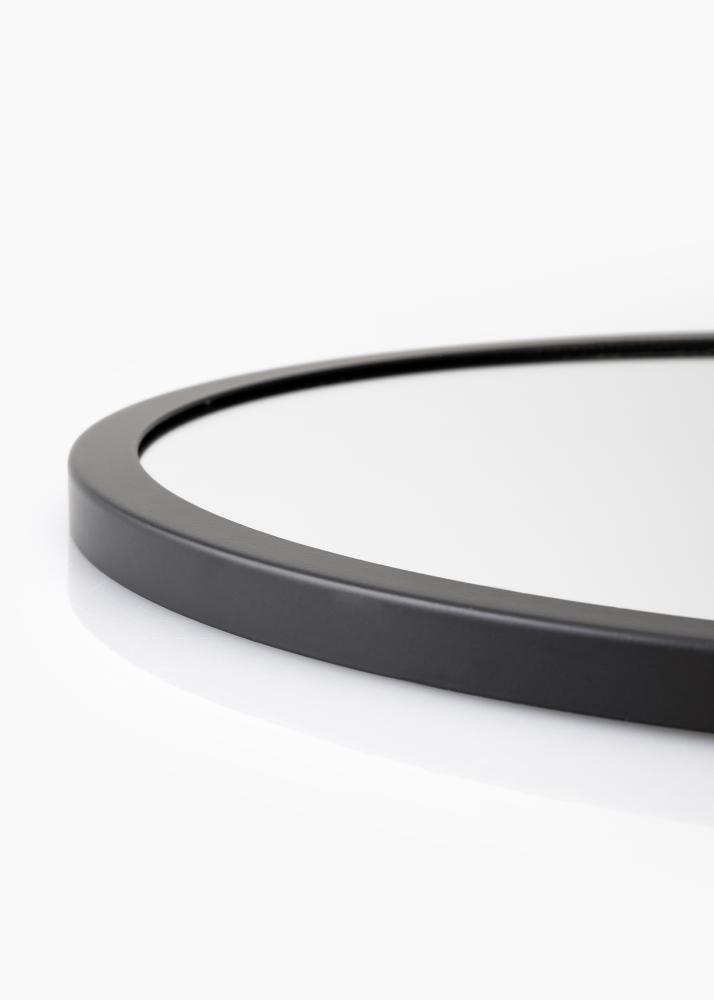 KAILA Kulatý Zrcadlo Rope - Cerná 30 cm Ø