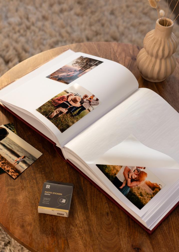 Classico Album Cervená - 30x33 cm (100 Bílá Strany / 50 listů)