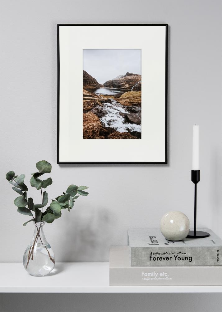 Pasparta XL Bílá Bílý stred 20x25 cm (9x14)