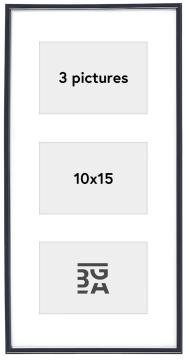 Galeria Kolážový rám Cerná - 3 Obrazy (10x15 cm)