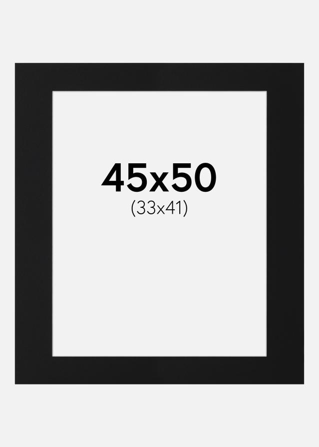 Pasparta Černý Standard (Bílé Jádro) 45x50 cm (33x41)