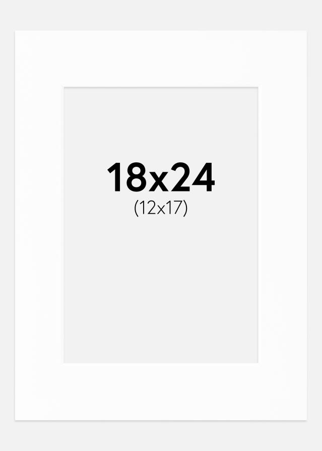 Pasparta Canson Bílá Bílý stred 18x24 cm (12x17)