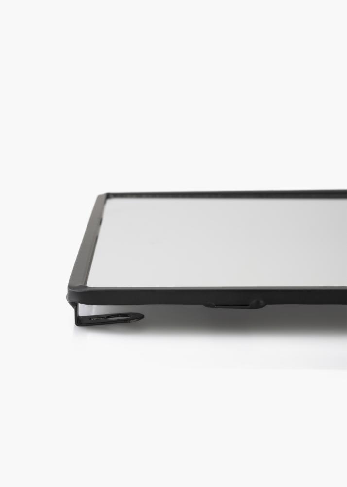 KAILA Zrcadlo s police - Cerná 31x60 cm