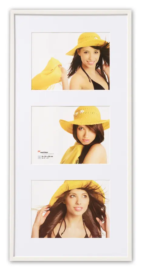 New Lifestyle Kolážový rám Bílá - 3 Obrazy (15x20 cm)