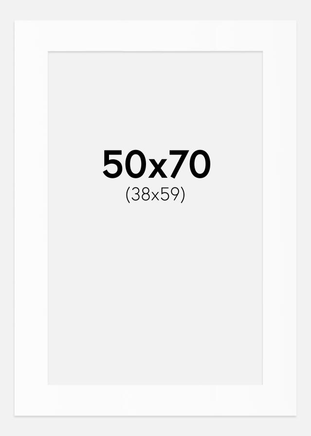 Pasparta Bílý Standard (Bílé Jádro) 50x70 cm (38x59)