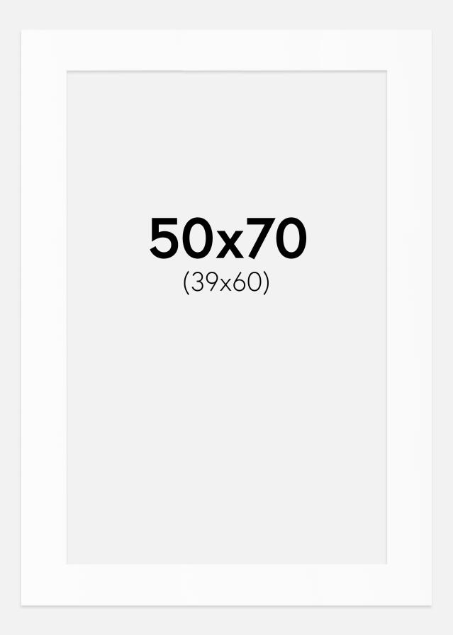 Pasparta Bílý Standard (Bílé Jádro) 50x70 cm (39x60)