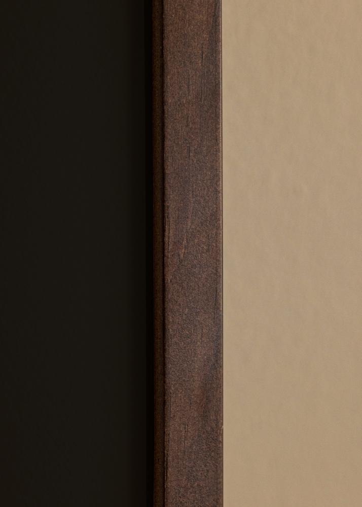 Rám E-Line Vlašký orech 30x40 cm - Pasparta Cerná 21x29,7 cm (A4)