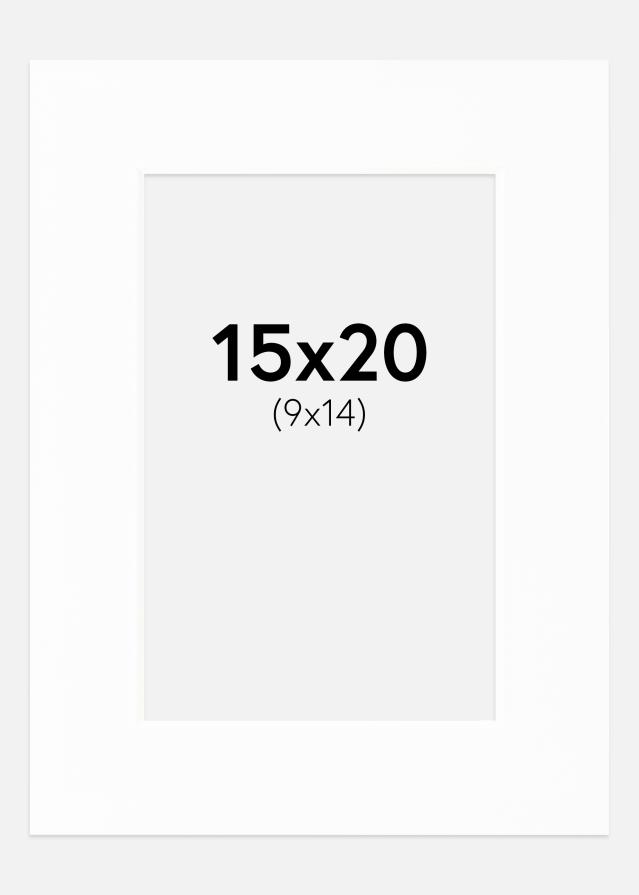 Pasparta Canson Bílá Bílý stred 15x20 cm (9x14)