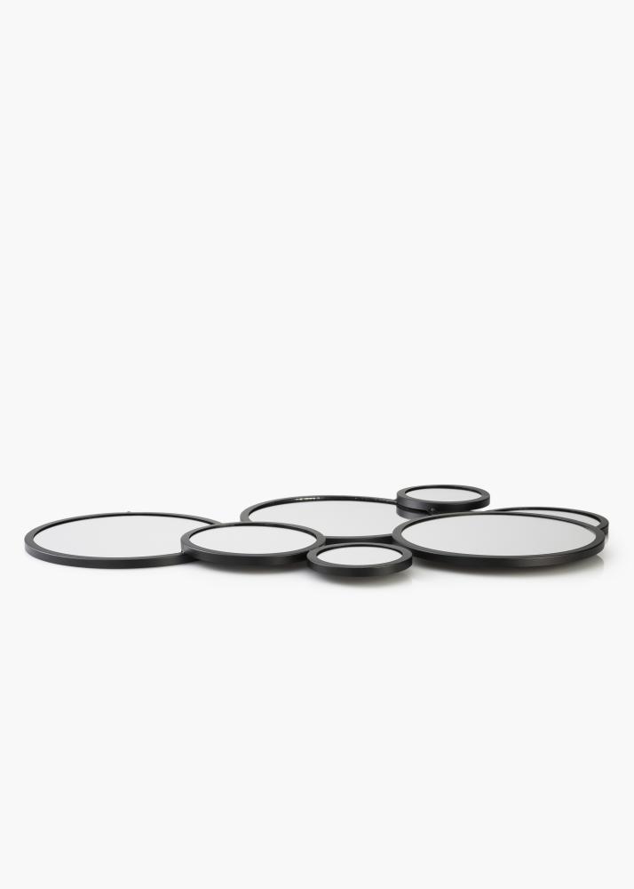 KAILA Zrcadlo Bubbles - Cerná 72x43 cm