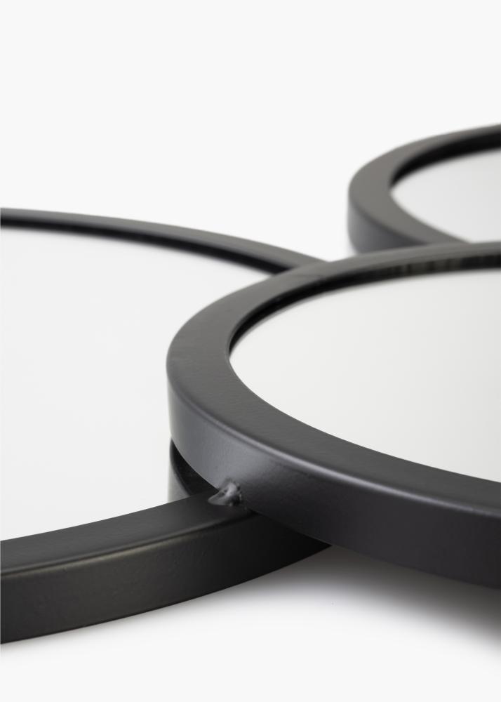 KAILA Zrcadlo Bubbles - Cerná 72x43 cm