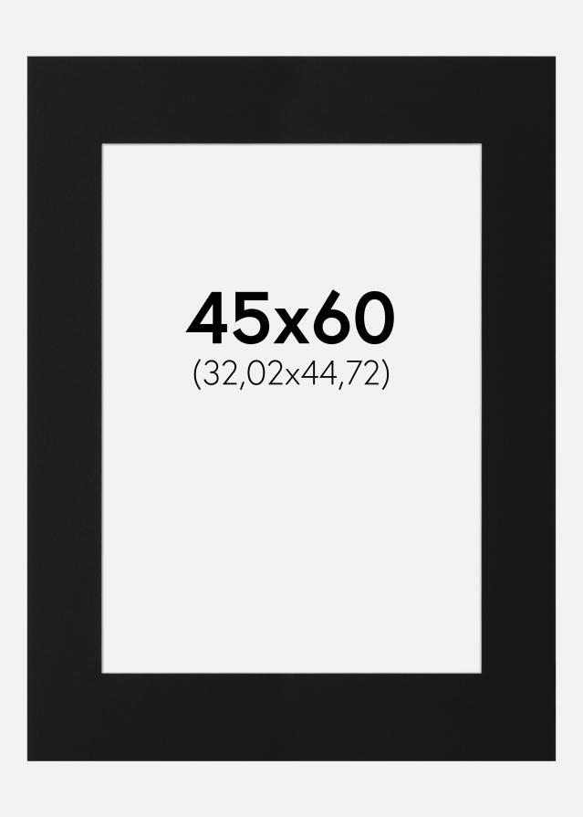 Pasparta Černý Standard (Bílé Jádro) 45x60 cm (32,02x44,72)