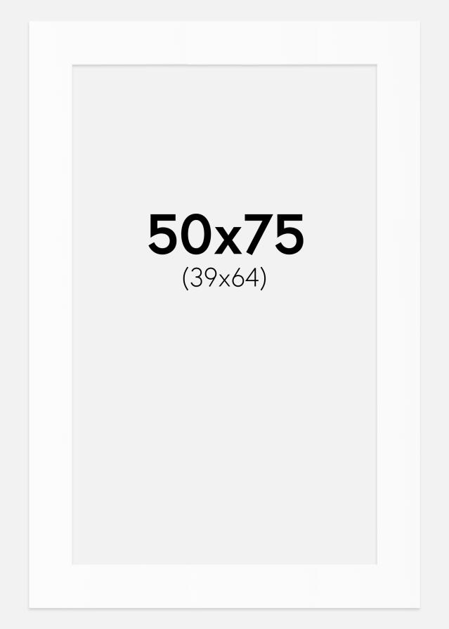 Pasparta Bílý Standard (Bílé Jádro) 50x75 cm (39x64)