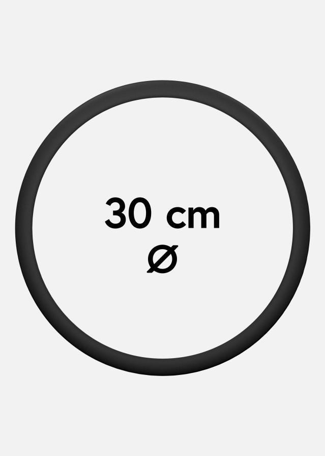 Kulatý Rám Akrylové sklo Cerná 30 cm Ø