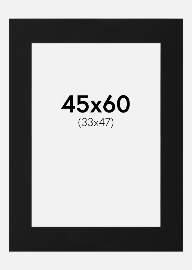 Pasparta Černý Standard (Bílé Jádro) 45x60 cm (33x47)