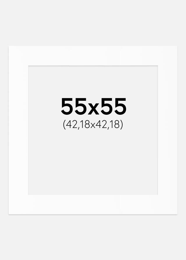 Pasparta Bílý Standard (Bílé Jádro) 55x55 cm (42,18x42,18)