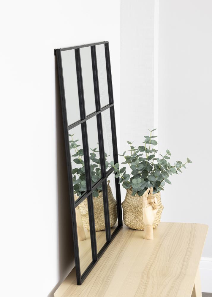 KAILA Zrcadlo Squares - Cerná 90x90 cm