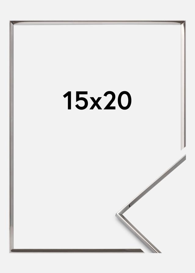 Rám Hladký Kov Stríbrná 15x20 cm