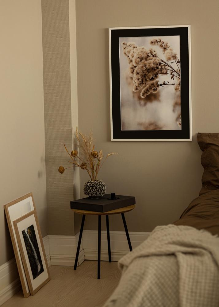 Rám E-Line Bílá 30x40 cm - Pasparta Cerná 21x29,7 cm (A4)