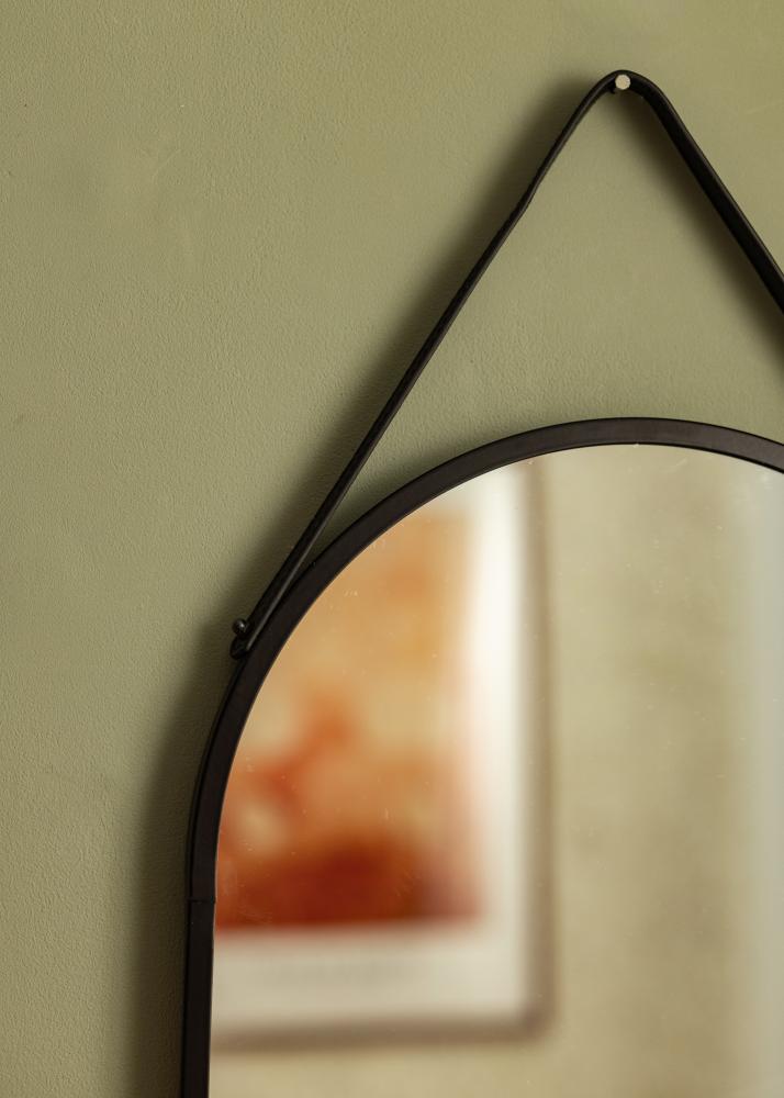 Zrcadlo Trapani Cerná 35x60 cm