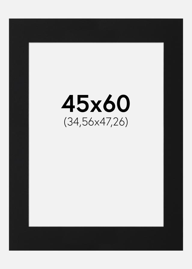 Pasparta Černý Standard (Bílé Jádro) 45x60 cm (34,56x47,26)