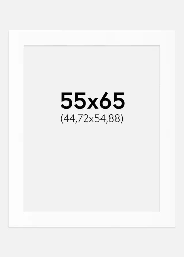 Pasparta Bílý Standard (Bílé Jádro) 55x65 cm (44,72x54,88)