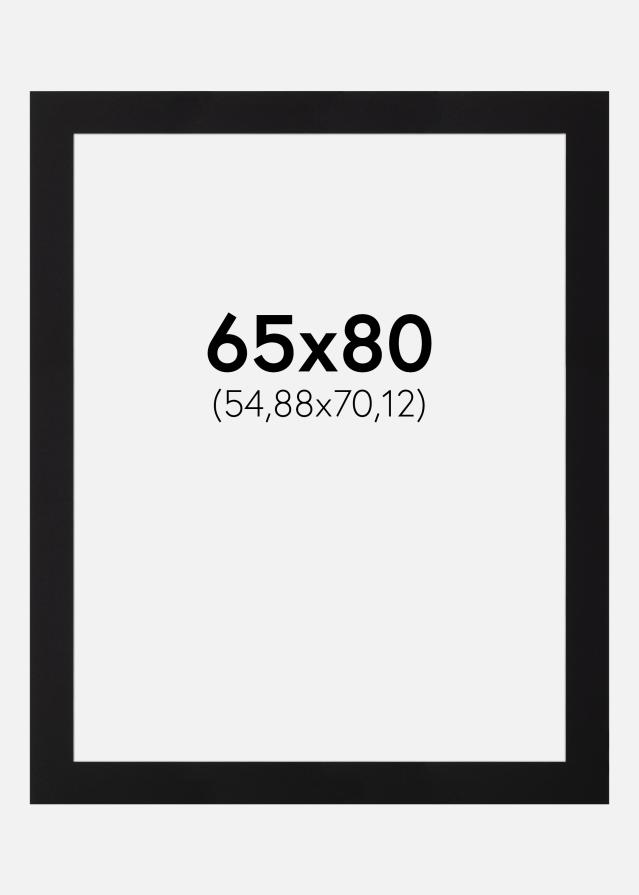 Pasparta Cerná Standardní Bílý stred 65x80 cm (54,88x70,12)
