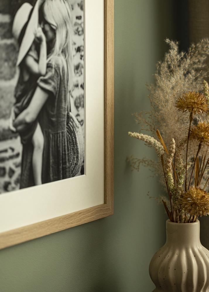 Pasparta Offwhite Bílý stred 50x50 cm (39x39)