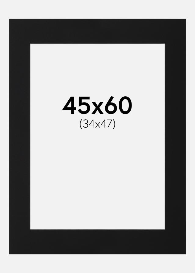 Pasparta Černý Standard (Bílé Jádro) 45x60 cm (34x47)