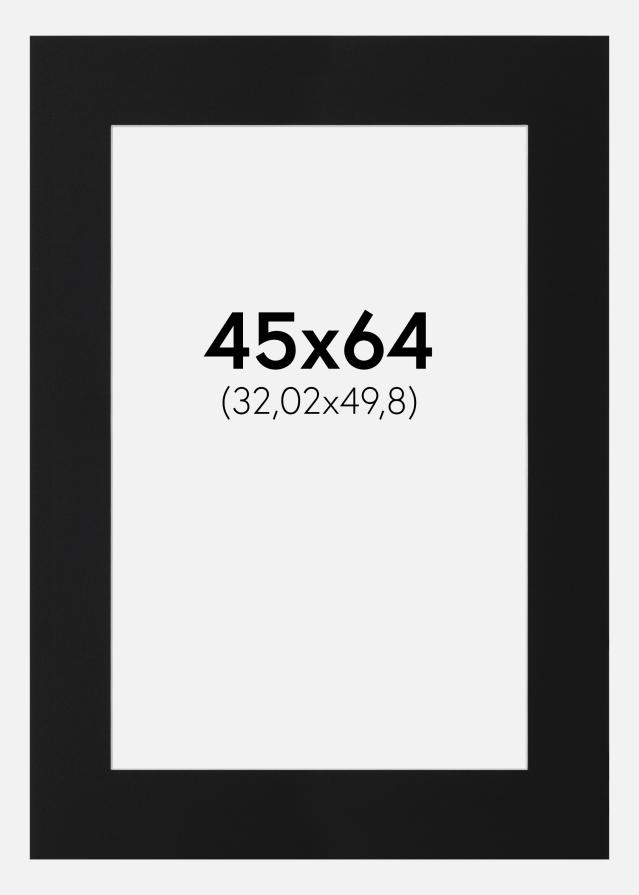 Pasparta Černý Standard (Bílé Jádro) 45x64 cm (32,02x49,8)