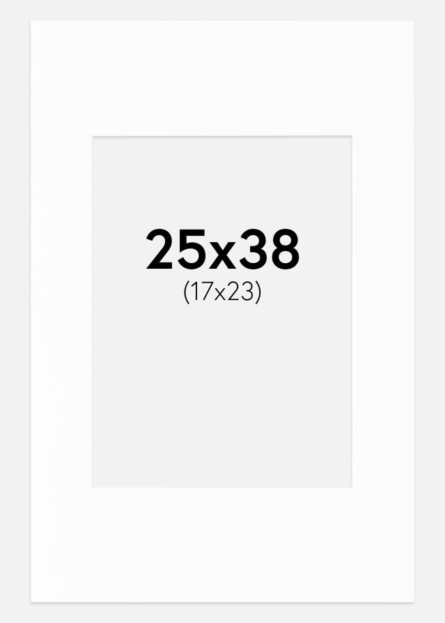 Pasparta Canson Bílá Bílý stred 25x38 cm (17x23)