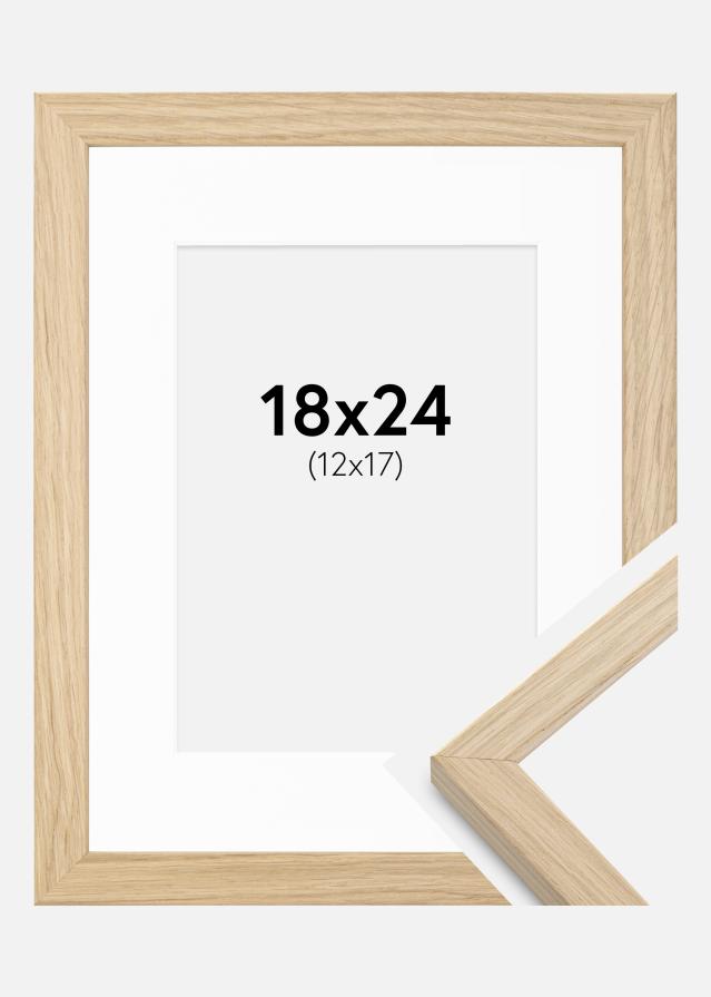 Rám Grimsåker Dub 18x24 cm - Pasparta Bílá 13x18 cm