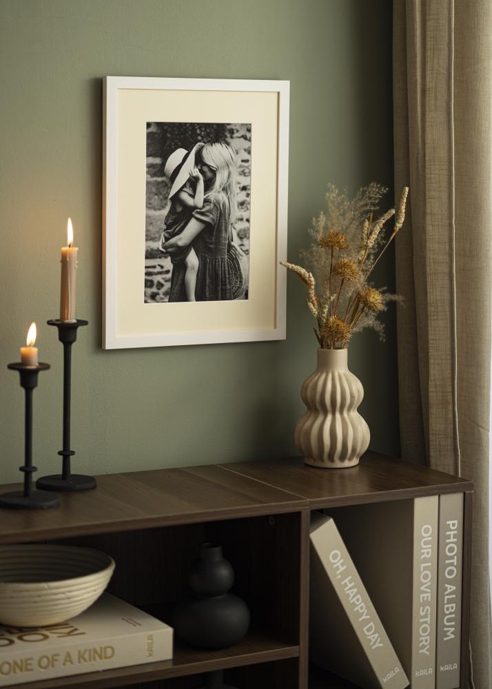 Pasparta Antique White Bílý stred 50x60 cm (39x49)