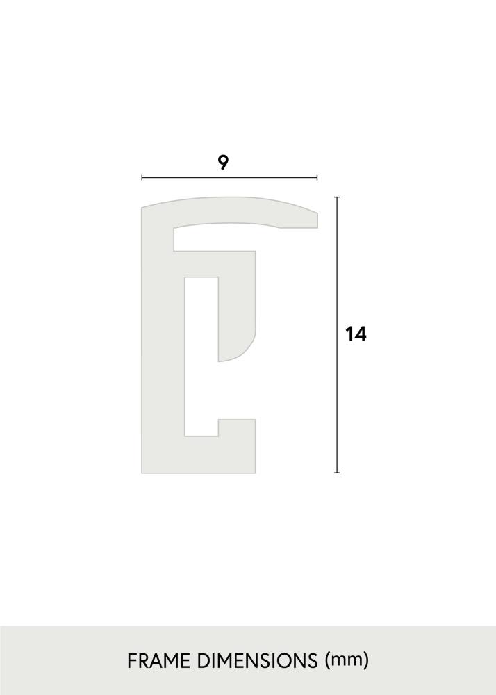 Rám Scandi Akrylové sklo Matná Cerná 25x25 cm