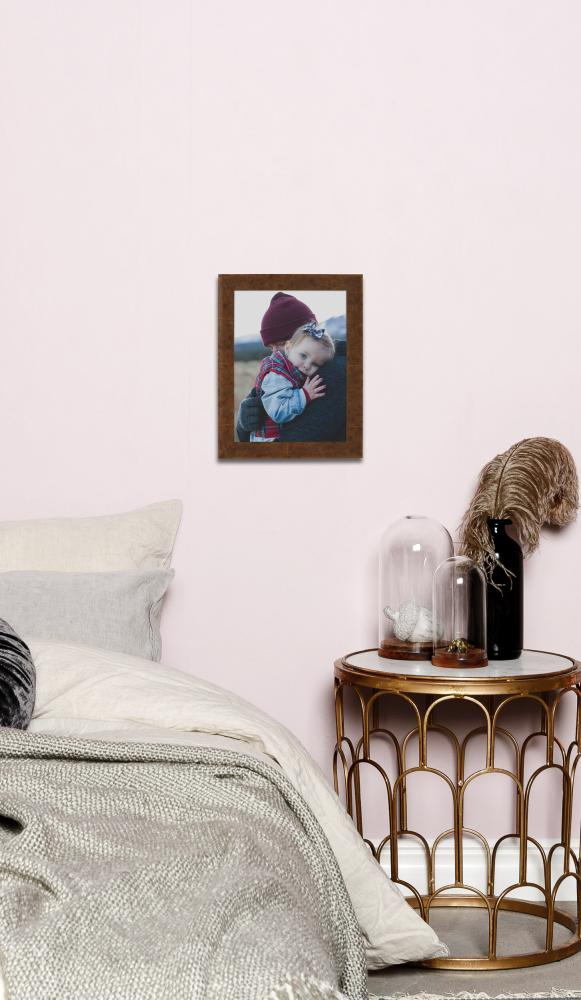 Rám Ribe Svetle hnedá Cervená dýha - Volitelná velikost