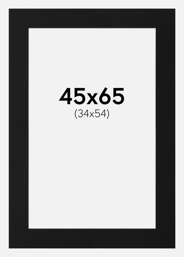 Pasparta Černý Standard (Bílé Jádro) 45x65 cm (34x54)