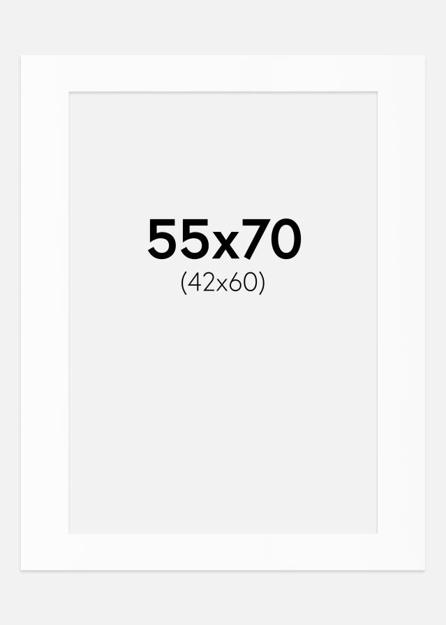 Pasparta Bílý Standard (Bílé Jádro) 55x70 cm (42x60)