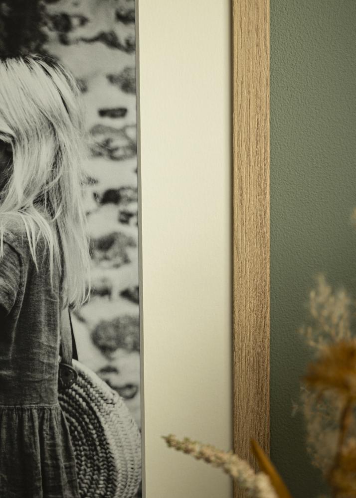 Pasparta Offwhite Bílý stred 50x50 cm (39x39)