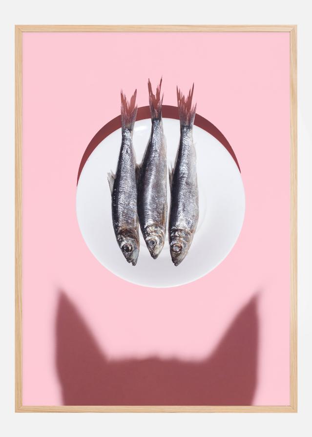 Cat wants fish Plakát