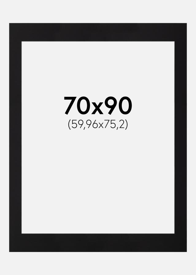 Pasparta Canson Cerná Bílý stred 70x90 cm (59,96x75,2)