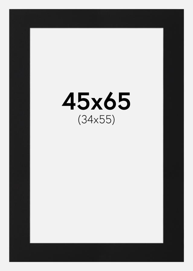 Pasparta Černý Standard (Bílé Jádro) 45x65 cm (34x55)