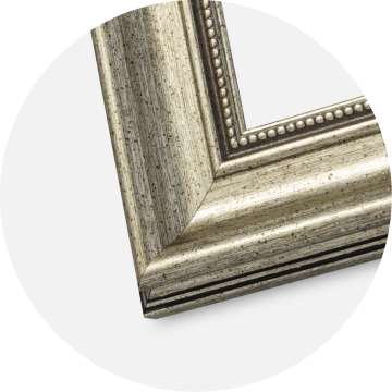 Rám Rokoko Stríbrná 40x50 cm