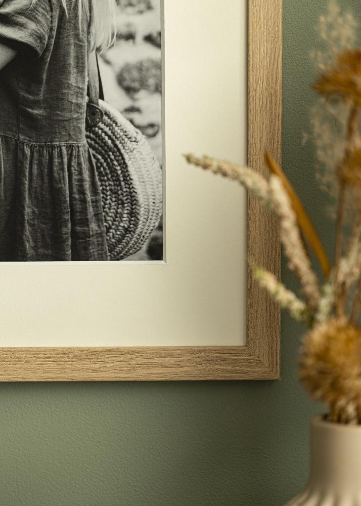 Pasparta Offwhite Bílý stred 50x50 cm (39x39)