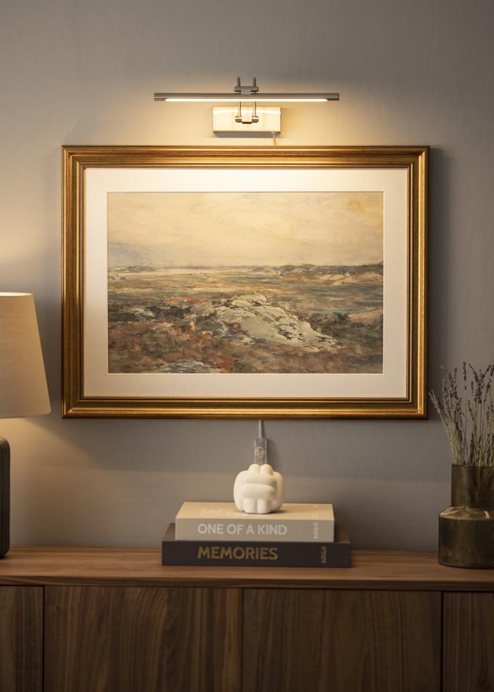 Gunnebo V962 LED osvetlení obrazu 37 cm - Nikl