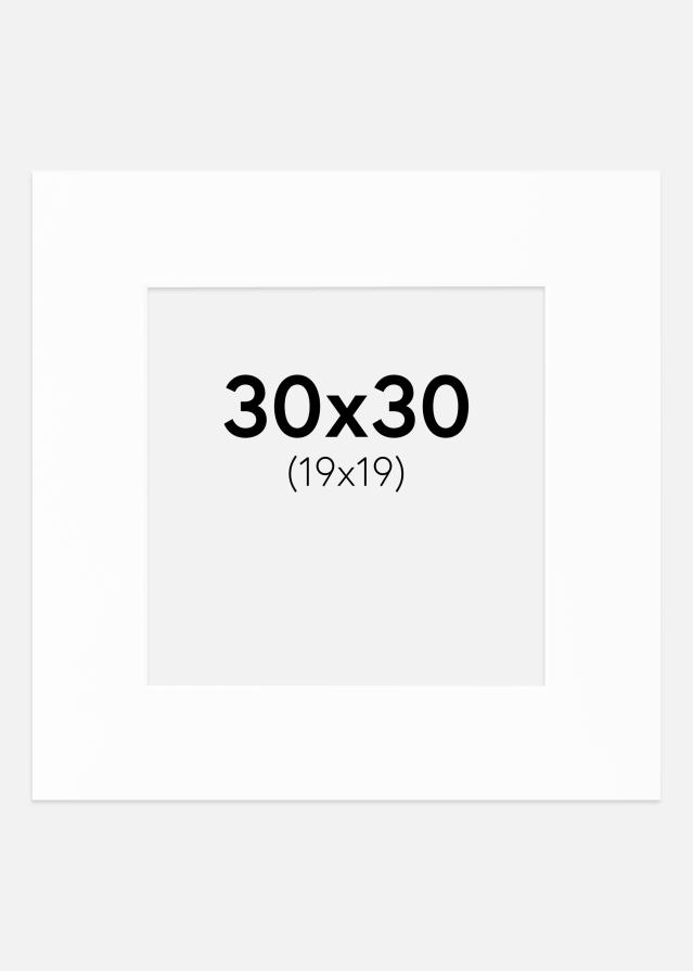 Pasparta Canson Bílá Bílý stred 30x30 cm (19x19)