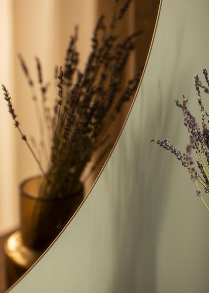 KAILA Kulatý Zrcadlo Rose Gold 80 cm Ø