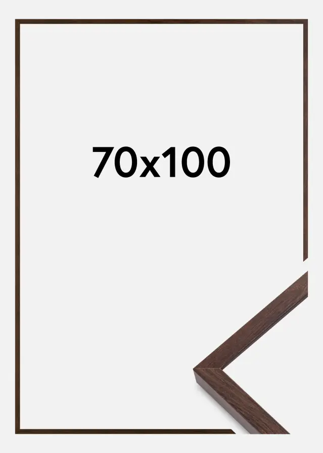 Rám E-Line Akrylové sklo Vlašký orech 70x100 cm